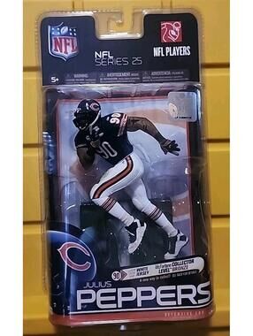 McFarlane Toys Julius Peppers Action Figure NIB Chicago Bears HOF Series 25 NFL